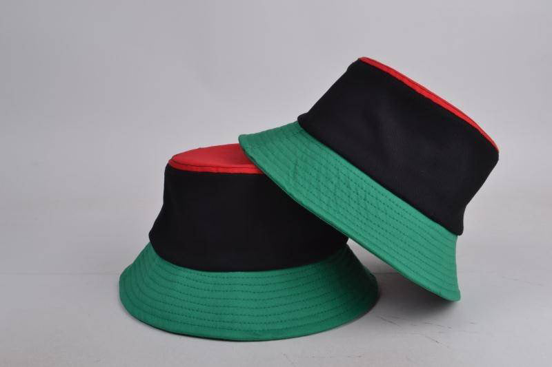 Hat – (Flex-Fit) Red-Black-Green Headwear Compton Bucket