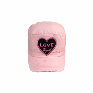 Pink Love Thyself Hat (Pink/Black Logo)