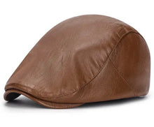 Load image into Gallery viewer, Brown Leather Ivy Hat
