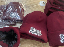 Load image into Gallery viewer, Blessed Beyond Measure Beanie (Burgundy)
