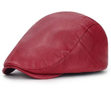 Load image into Gallery viewer, Red Leather Ivy Hat
