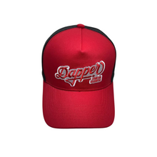 Load image into Gallery viewer, Dapper Trucker Hat (Red/Black/White)
