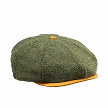 将图片加载到图库查看器，Green Wool Blend Apple/Newsboy Hat
