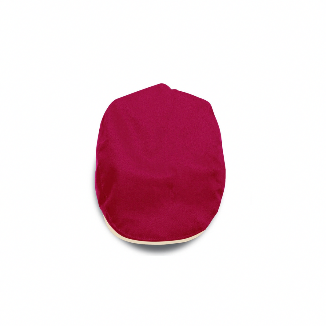 Crimson Red and Cream Ivy Hat