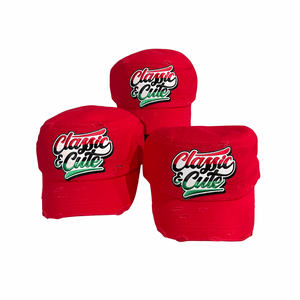 Red Classic & Cute Hat (Red/Black/Green Logo)