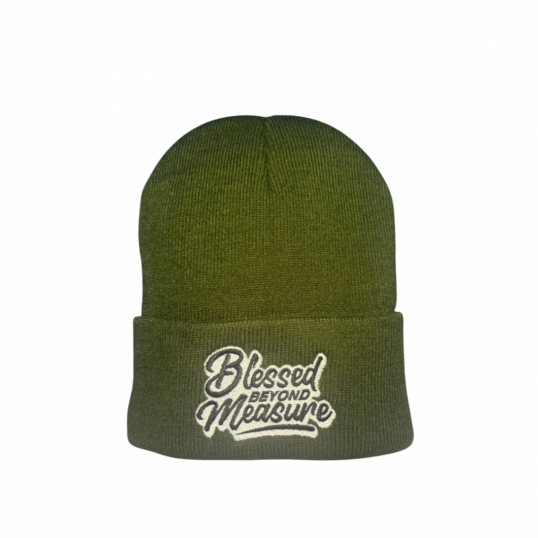 Blessed Beyond Measure Beanie (Olive)