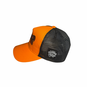Dapper Trucker Hat (Orange/Black)