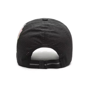 Black Floral Hat