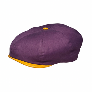 Chapeau gavroche violet et jaune (1 sur 1)