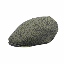 Load image into Gallery viewer, Washed Army Green Leopard Print Hat

