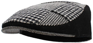 Black & White Mixed Patchwork Ivy Hat (L/XL)