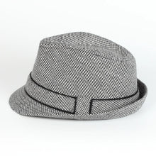 Load image into Gallery viewer, Houndstooth Trilby Fedora
