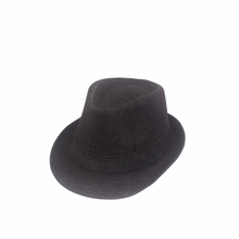 Load image into Gallery viewer, Black Denim Trilby Fedora
