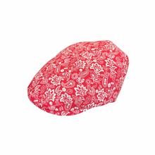 Load image into Gallery viewer, Red and White Paisley Hat
