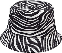 Load image into Gallery viewer, Zebra Print Bucket Hat (Reversible)
