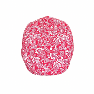 Red and White Paisley Hat