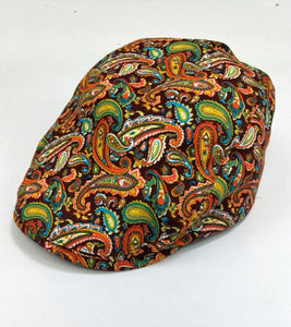 Chapeau de lierre multicolore à motif cachemire d'automne