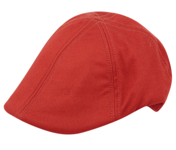 Sombrero de pico de pato rojo