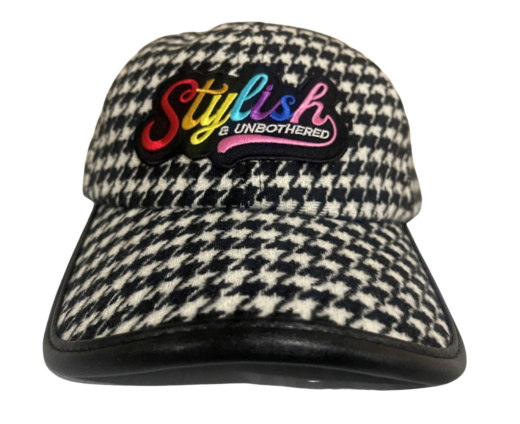 Houndstooth Stylish and Unbothered Hat
