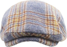 Load image into Gallery viewer, Light Blue Plaid Newsboy Hat (L/XL)
