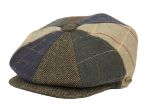 Olive Multicolored Newsboy Hat