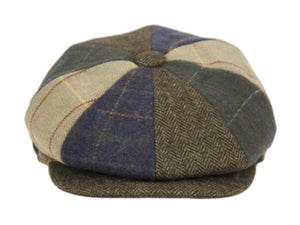 Olive Multicolored Newsboy Hat