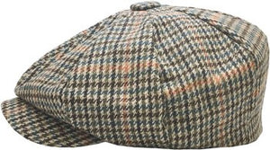 Multicolor Houndstooth Newsboy Hat (L/XL)