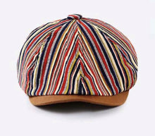 将图片加载到图库查看器，Light Weight Multicolor Striped Newsboy Hat
