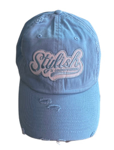 Stylish and Unbothered Hat (Sky Blue)