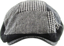 Load image into Gallery viewer, Black &amp; Gray Mixed Patchwork Ivy Hat (S/M)

