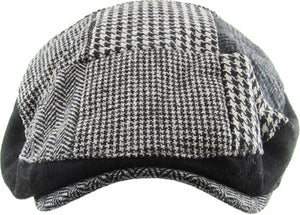 Black & Gray Mixed Patchwork Ivy Hat (S/M)