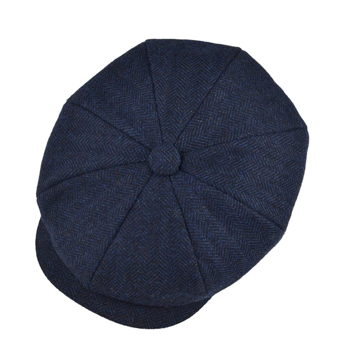 Navy Tweed Herringbone Peaky Blinder Hat – Compton Headwear