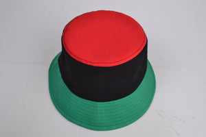 Red-Black-Green Bucket Hat (Flex-Fit)