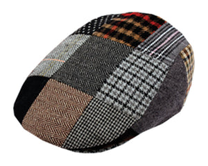 Wool Patch Work Flat Ivy Hat