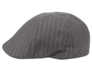 Gray Pinstripe Duckbill Hat (Size: Small/Medium)