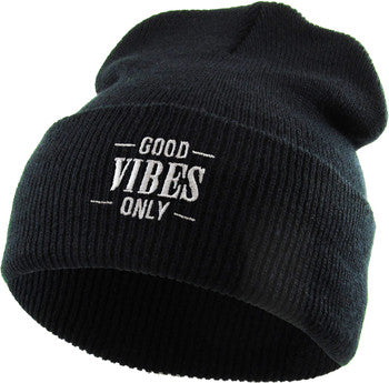 Good Vibes Only Beanie (Black)