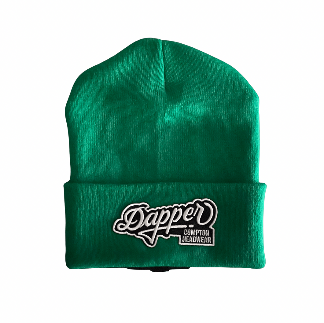 Gorro verde Dapper (logotipo blanco)