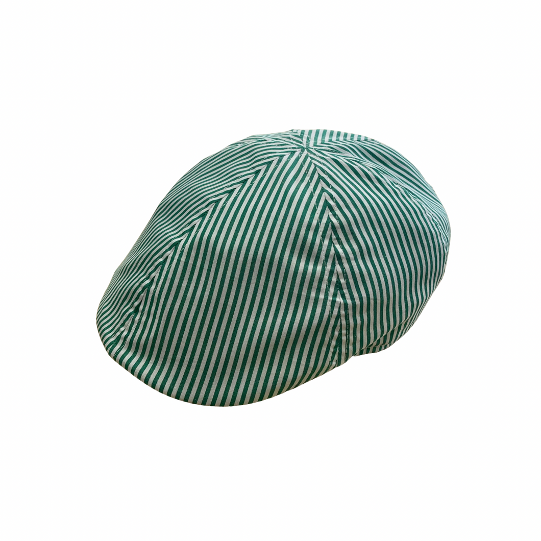 Green Striped Duckbill Hat
