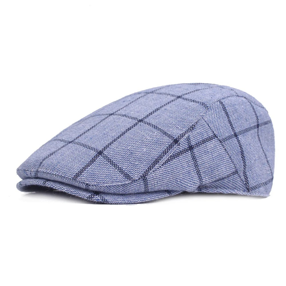 Light Blue Plaid Ivy Hat – Compton Headwear