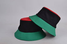 Load image into Gallery viewer, Red-Black-Green Bucket Hat (Flex-Fit)
