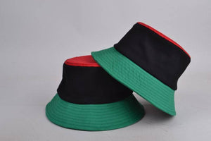 Red-Black-Green Bucket Hat (Flex-Fit)