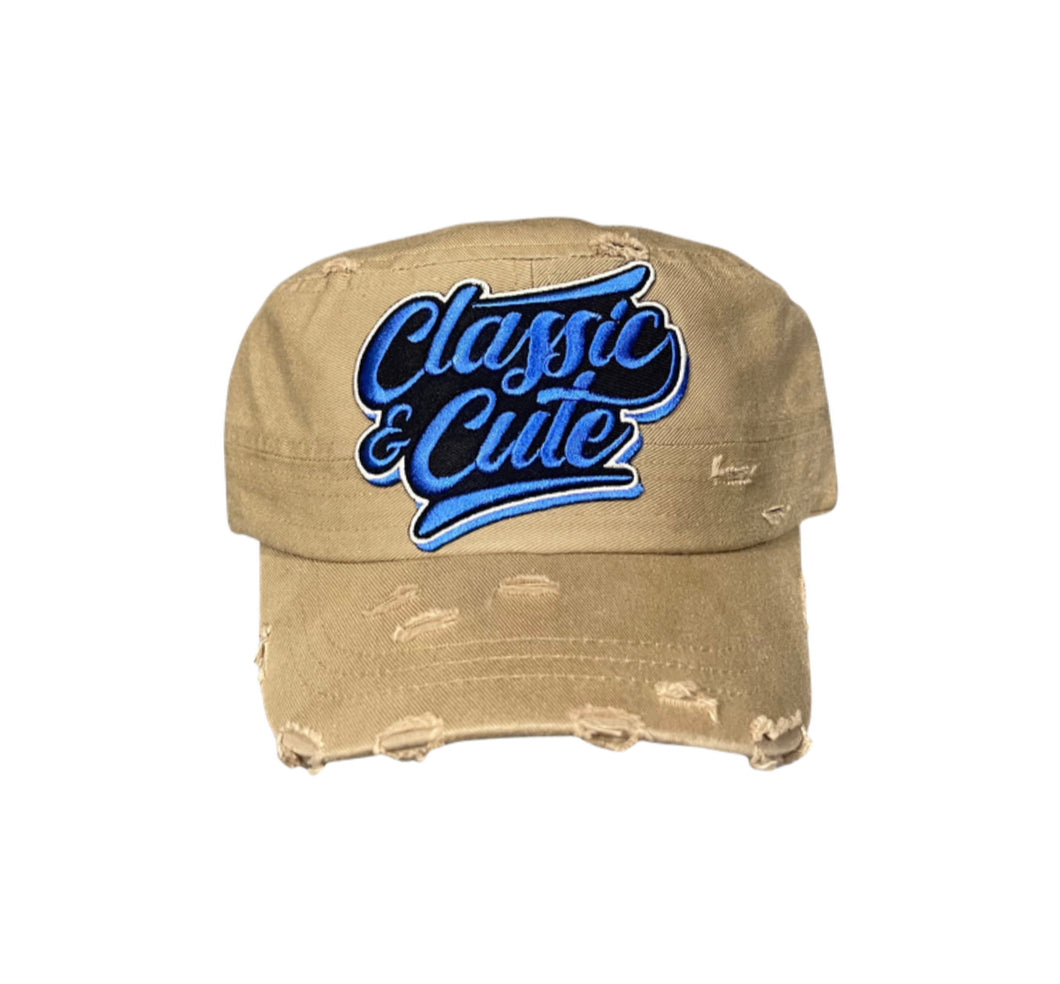 Classic and Cute Hat (Blue/White)