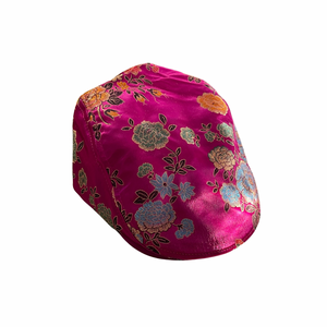 Sombrero de hiedra floral rosa