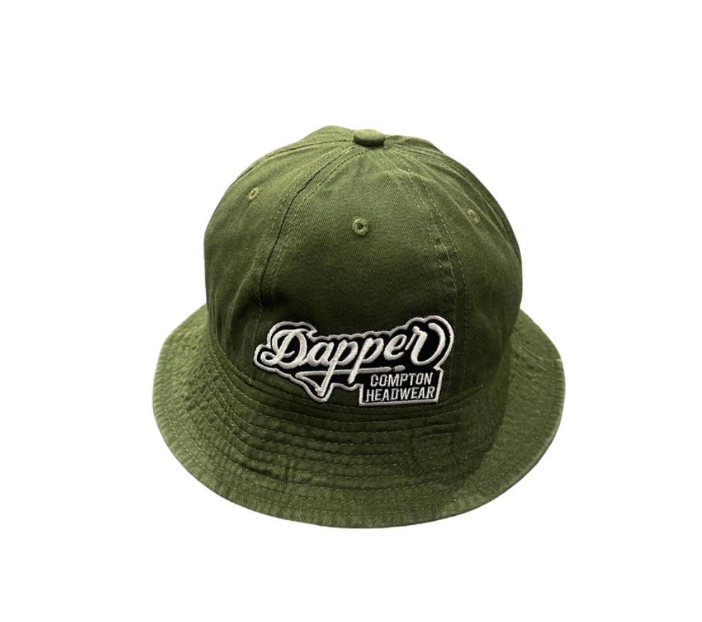 Army Green Dapper Dome Bucket Hat