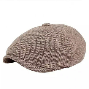 Tweed Herringbone Peaky Blinder Hat