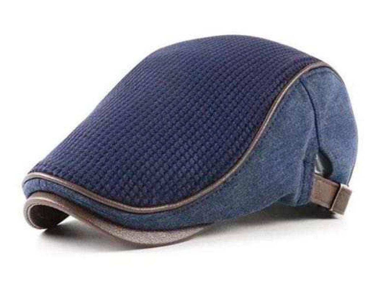 Blue Knit Ivy Hat w/ Brown Piping – Compton Headwear