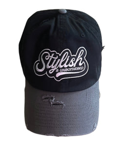 Stylish and Unbothered Hat (Gray and Black)
