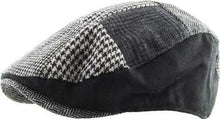 Load image into Gallery viewer, Black &amp; Gray Mixed Patchwork Ivy Hat (L/XL)
