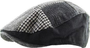 Black & Gray Mixed Patchwork Ivy Hat (L/XL)