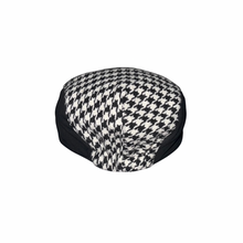 Carregar imagem no visualizador da galeria, Black Houndstooth Newsboy Hat
